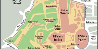 வரைபடம் வத்திக்கான் நுழைவு 